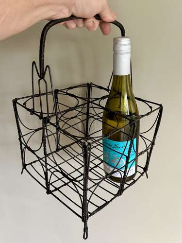 Antique Wirework Bottle Carrier