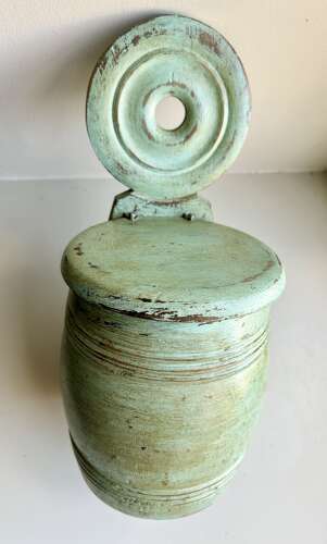 19th Cent Loop-Backed Salt Box