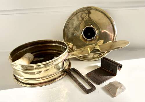 Georgian Brass Tinder Box